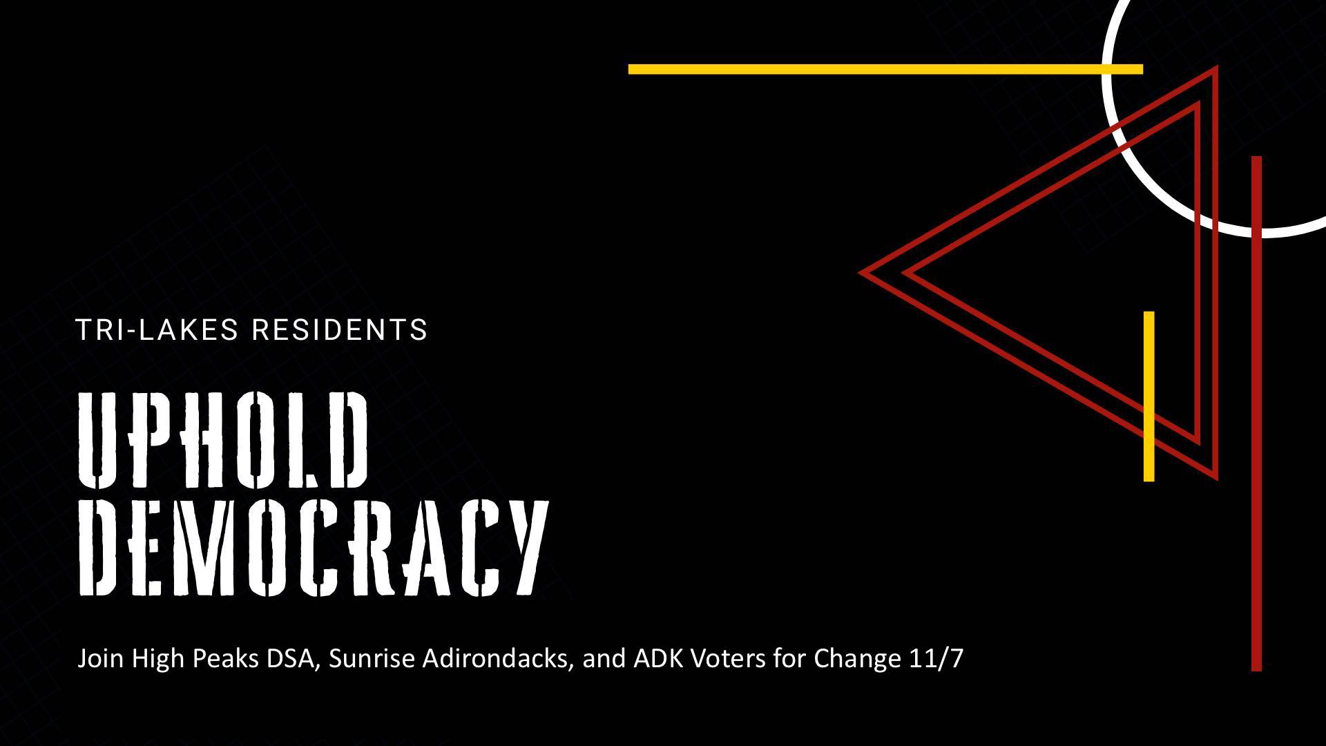 uphold democracy event