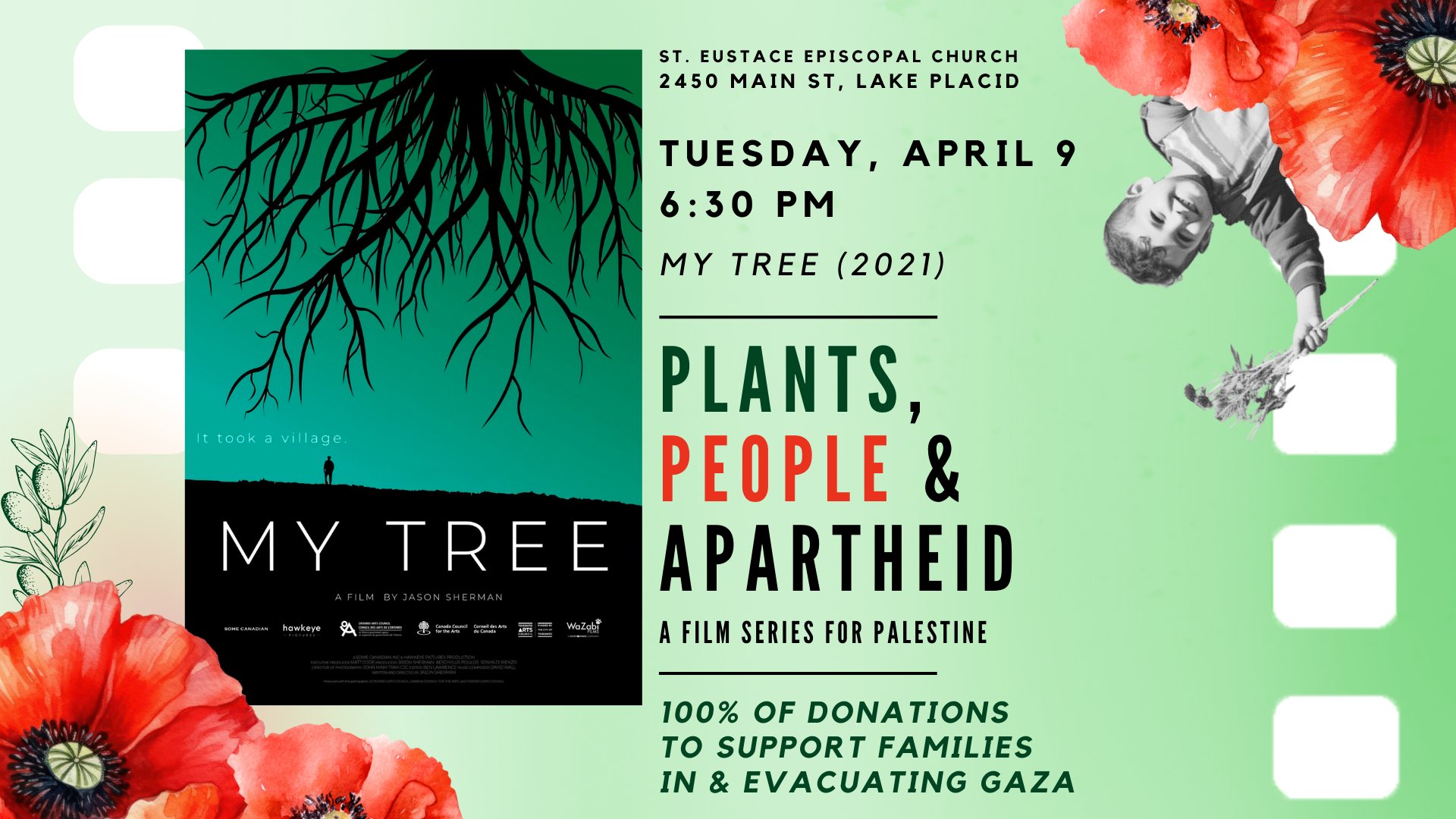 Poster for My Tree; Plants, People, and Apartheid film series